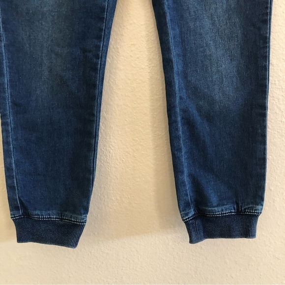 Ag Adriano Goldschmied Kids Boy Electric Blue Denim Ribbed Jogger Pants Size S - Picture 4 of 11